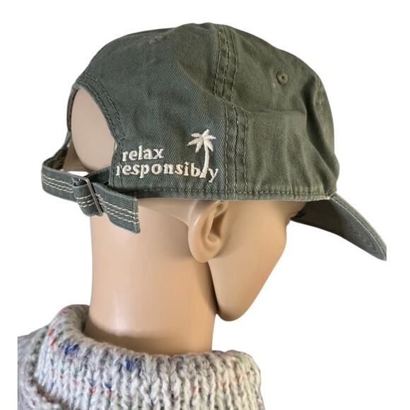 Corona Extra Army Green Cap Adjustable Vented Hat Relax Responsibly Unisex - Picture 4 of 9